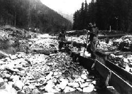 Placer mining - East Eagle Creek, Idaho