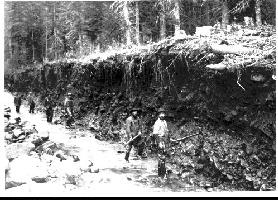 Placer mining - East Eagle Creek